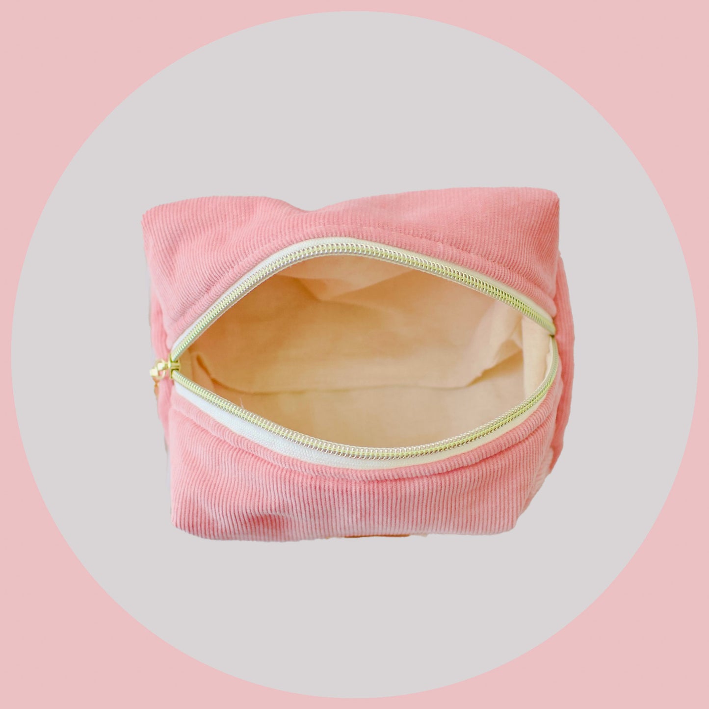 Dusty Pink Make-Up Pouch
