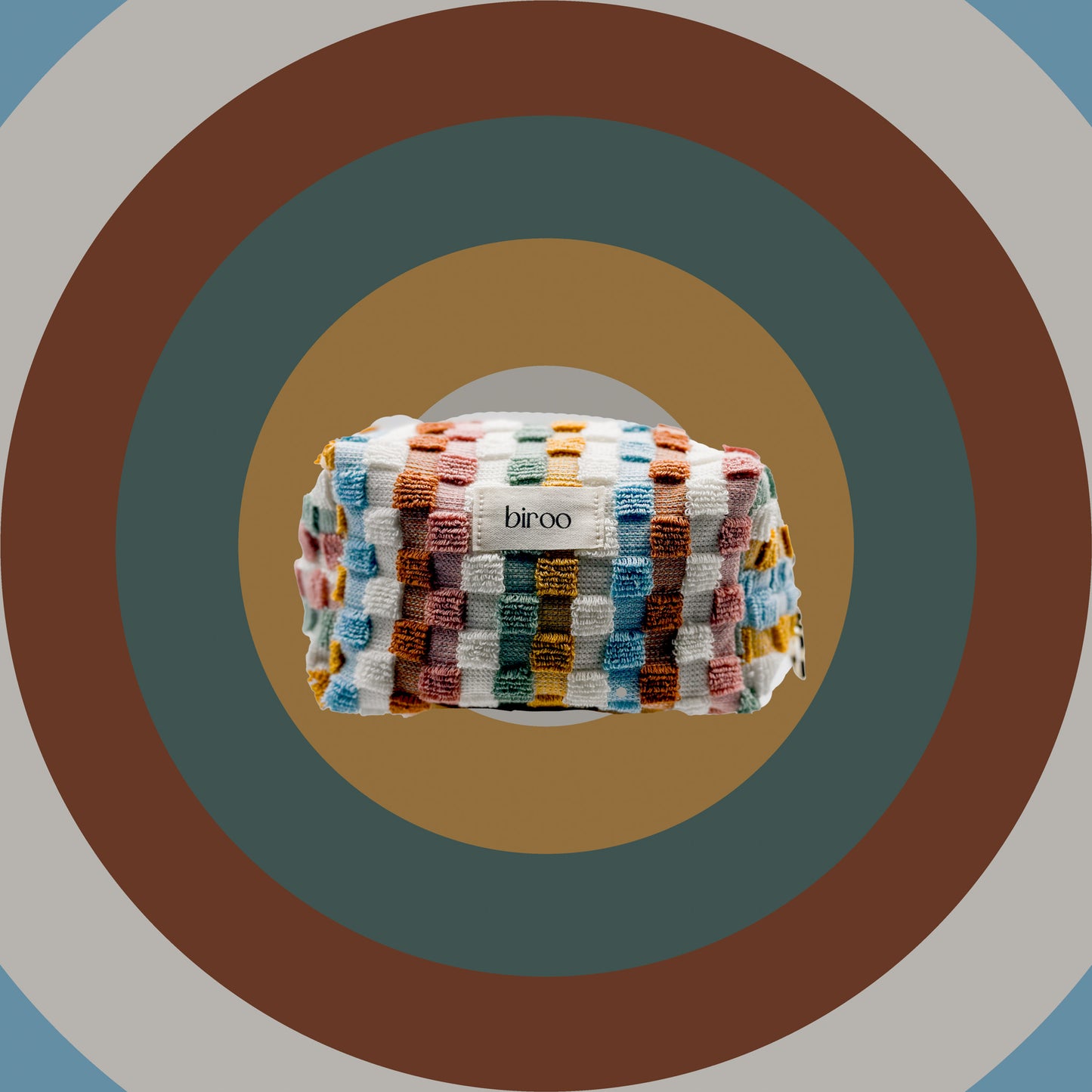 Retro Terry-Cloth Colour Pop Make-Up Pouch