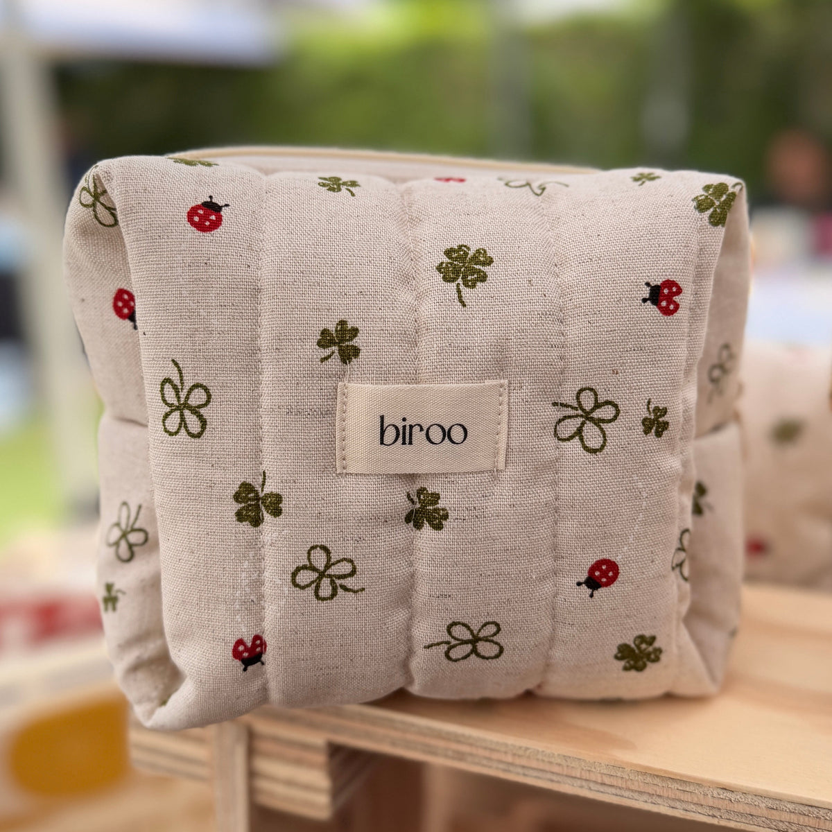 Quilted Floral Toiletry Pouch