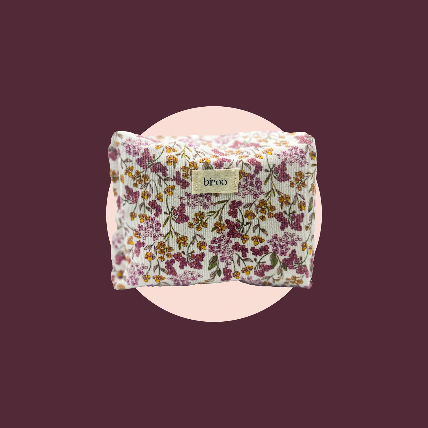 Hana Pink Floral Toiletry Pouch