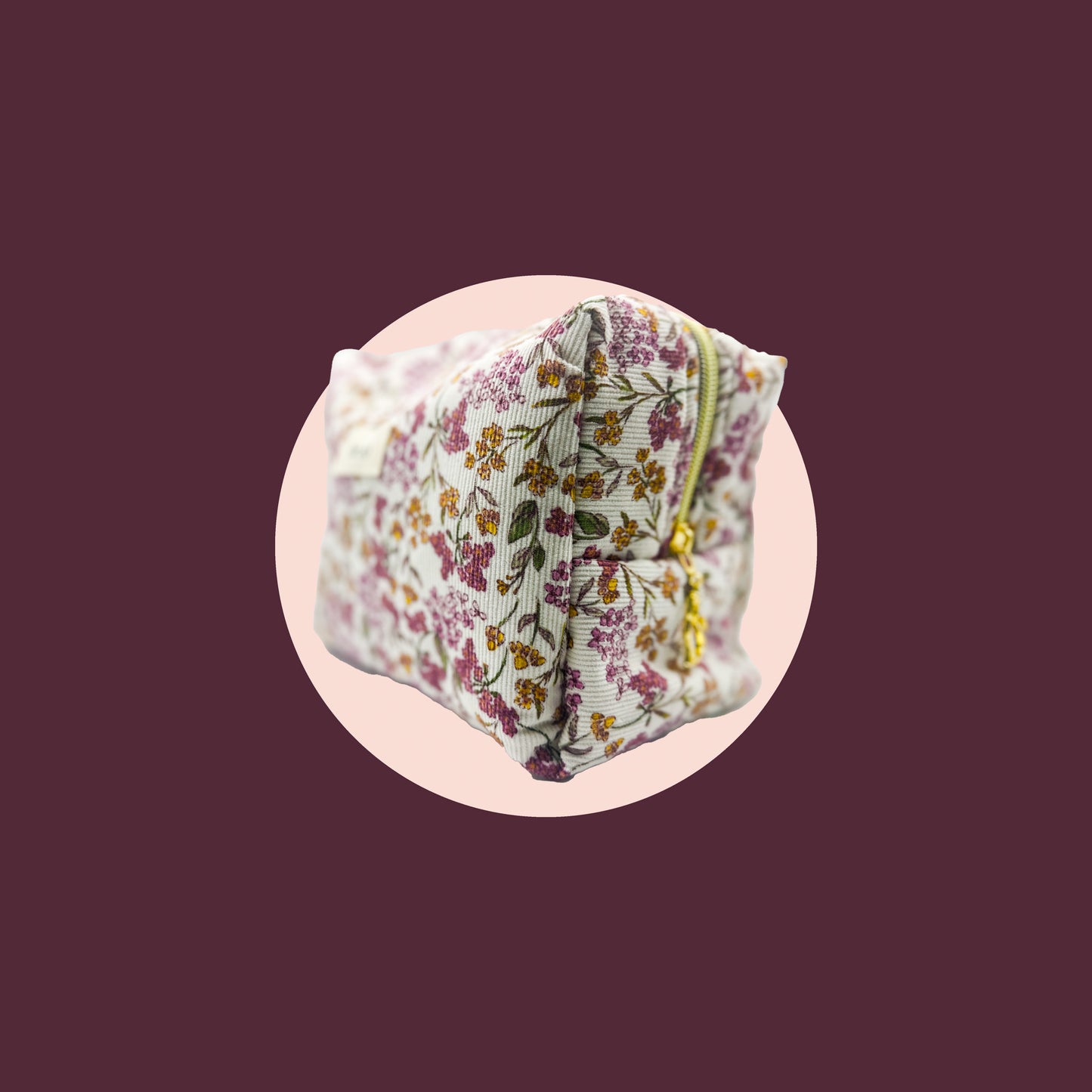 Hana Pink Floral Toiletry Pouch