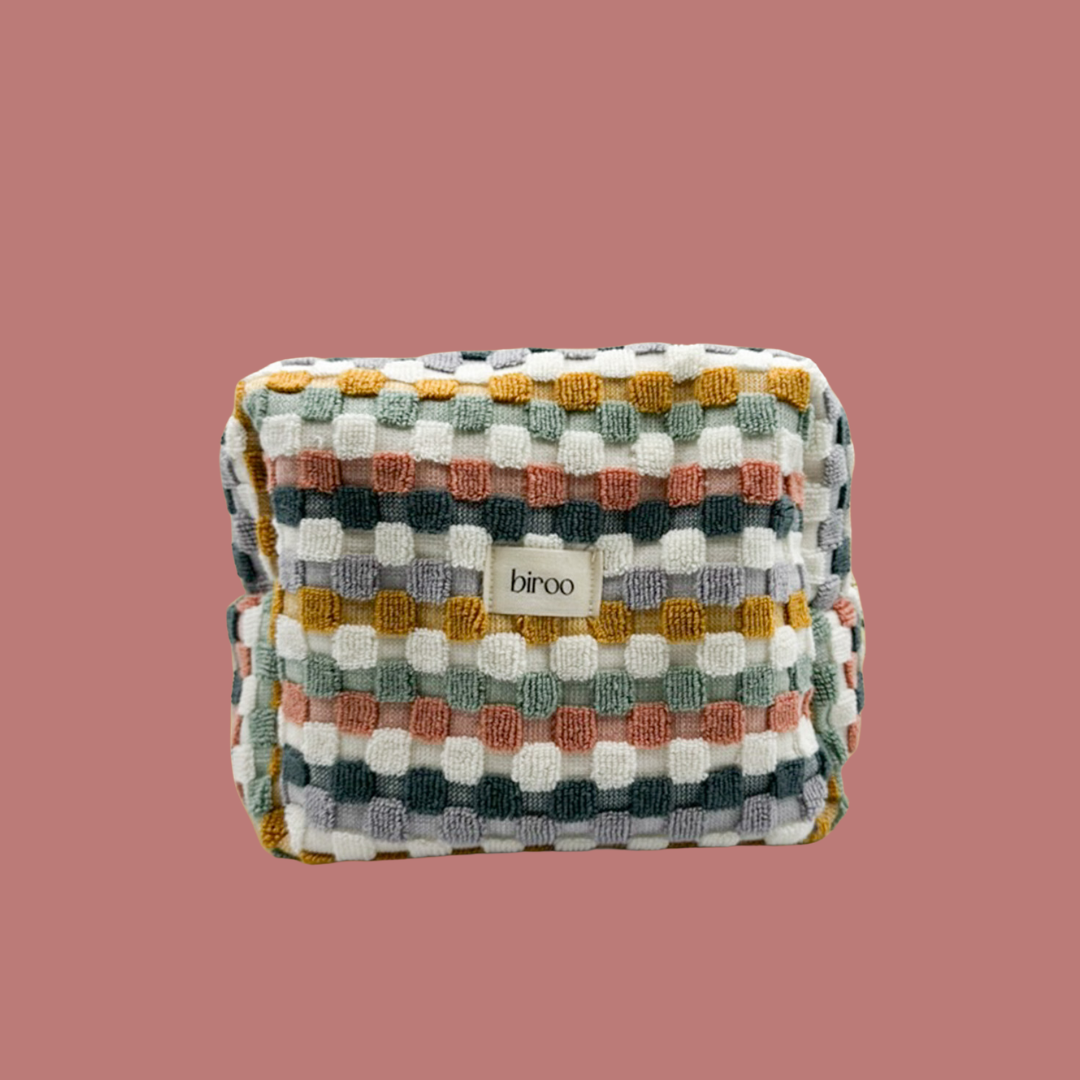 Retro Towel Toiletry Pouch