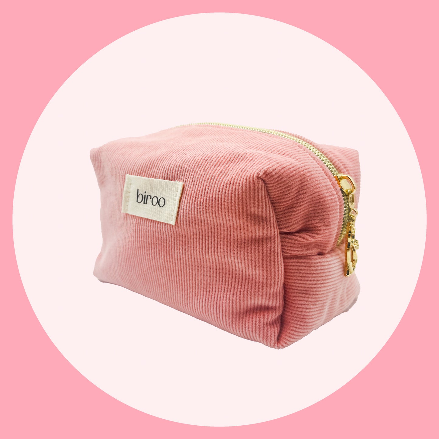 Dusty Pink Make-Up Pouch