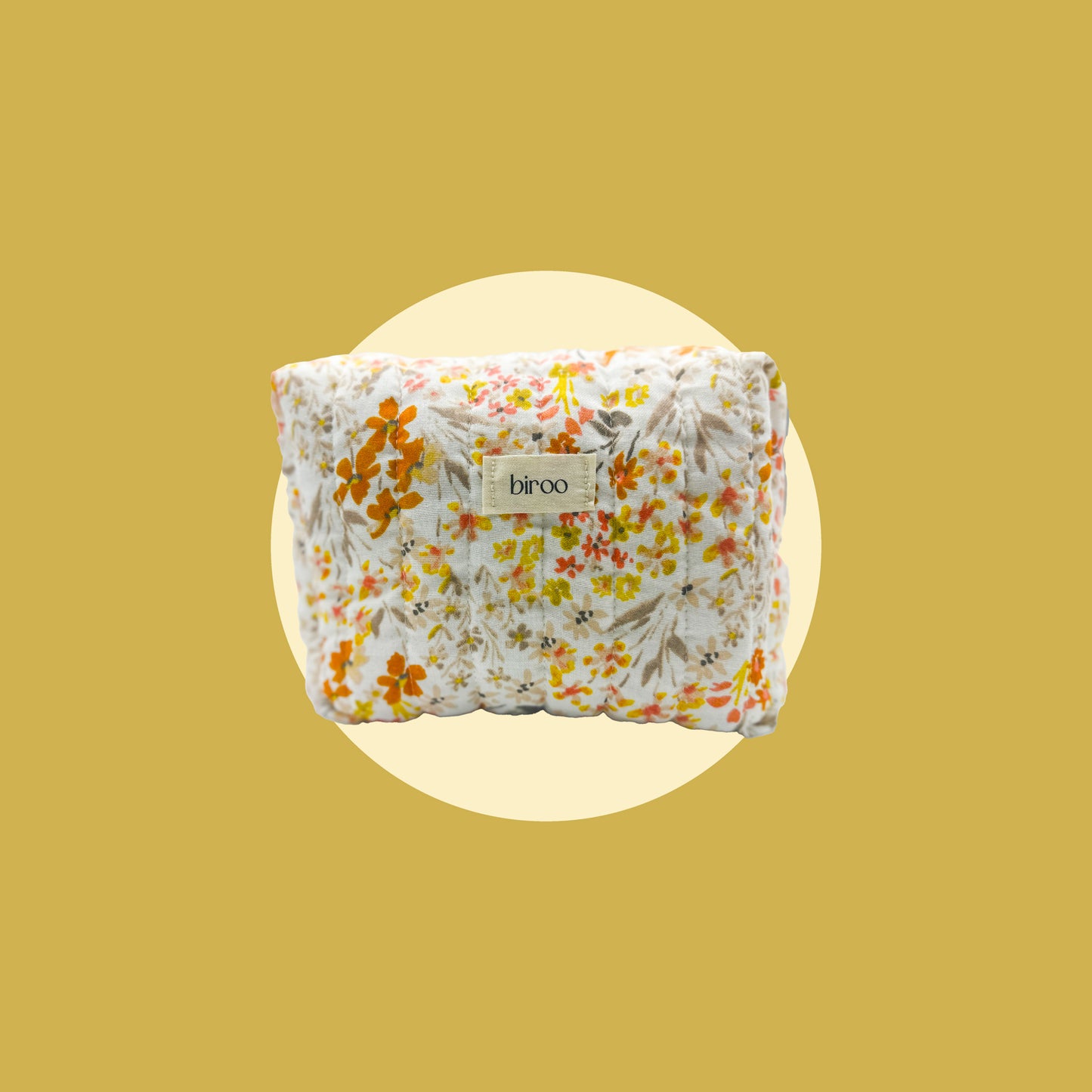 Maru Yellow Floral Toiletry Pouch