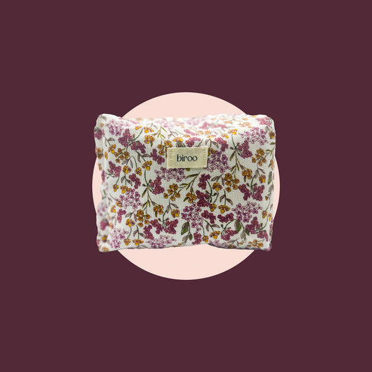 Hana Pink Floral Toiletry Pouch